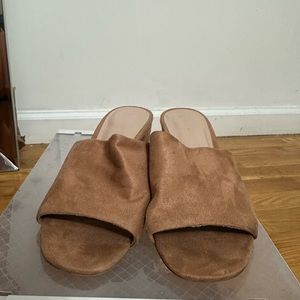 Also suede mules size 7.5